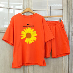 Fashion Casual Short-Sleeved T-Shirt Two-Piece Suit