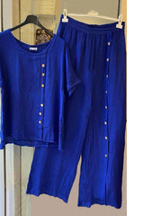 Plain Loosen Casual Two Piece Sets