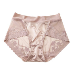 Light Luxury Lace Tummy-Control Breathable Sexy Mid-Waist Briefs