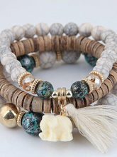 Ethnic Alloy Vintage Boho Beaded Tassel Bracelet