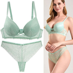 Sexy Plus Size Lace Bra Set