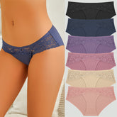 Seamless Quick-Drying Bikini Lace-Trimmed Low-Rise Briefs