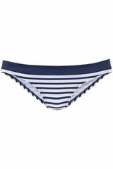 Spaghetti strap Blue and White Stripe Bikini Set