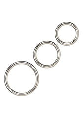Spartacus Metal Cock Ring Set ( 3 Rings)