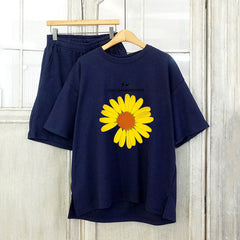 Fashion Casual Short-Sleeved T-Shirt Two-Piece Suit