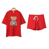 Loose Short-Sleeved T-Shirt Shorts Fashionable Casual Sports Suit