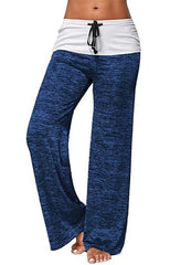 Simple Solid Color Drawstring Tie Wide Leg Pants-6 Colors