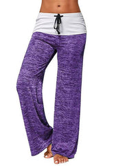 Simple Solid Color Drawstring Tie Wide Leg Pants-6 Colors