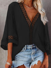 Casual Lace Cut Out Top