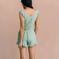 Built-In Bra Swim Romper Three Piece Set