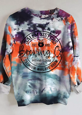 Halloween Tie Dye Witches Pullover Sweatshirt