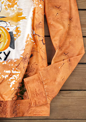 Halloween Tis The Season To Be Spooky Bleached Sweatshirt