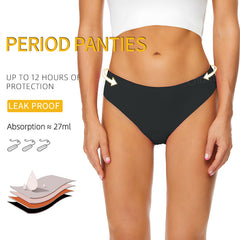 Four-Layer Leak-Proof Sanitary Napkin-Free Menstrual Swimming Trunks