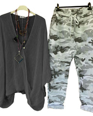 Western Style Fashion And Leisure Two-piece Suit