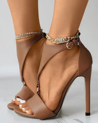 T-Strap Stiletto Heels
