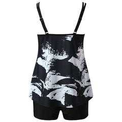 High Neck Tankini Swimsuits for Women Tankini Bathing Suits Tops with Boyshorts Sleeveless Halter Swimwear