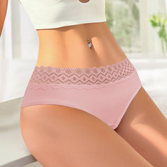 Silk Seamless Lace Briefs