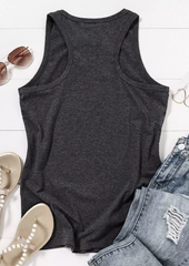 No One Likes A Shady Beach Coconut Tree Tank - Dark Grey