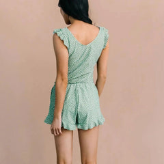 Built-In Bra Swim Romper Three Piece Set