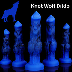 Textured Wolf Penis-Shaped Dildo Realistic And Lifelike Made Of Soft Liquid Silicone