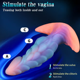 Kirin Luminous Gradient Candy-Colored Realistic Dildo And Uniquely Shaped Anal Plug.