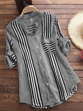 Striped Shirt Long Sleeve Oversized Shirt