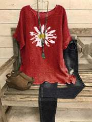 Short Sleeve Printed Crewneck Shirt