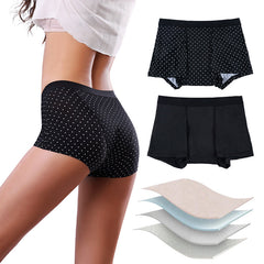 Four-Layer Leak-Proof Sanitary Napkin-Free Menstrual Boxer Briefs