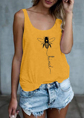 Honeybee Printing Ladies Vest Top