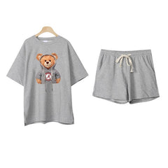Loose Short-Sleeved T-Shirt Shorts Fashionable Casual Sports Suit