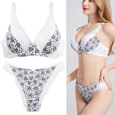 Sexy Lace Underwire Push-Up Plus Size Bra Set