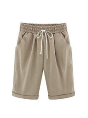 Plus Size pockets Casual Shorts