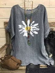 Short Sleeve Printed Crewneck Shirt