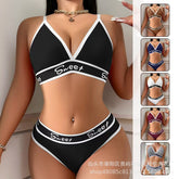Sexy Triangle Cup Sports Bra Set