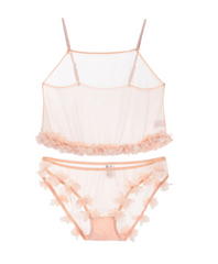 Women's Pink Mesh Pajamas Set