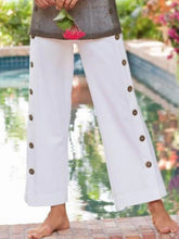 Mid Waist Straight Fit Casual Pants