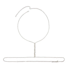 Heart-Shaped Rhinestone Sexy Bikini Chest Chain