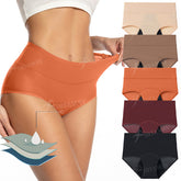 (5-Pack)Multicolor Absorbent Breathable Leak-Proof Period Underwear