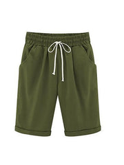 Plus Size pockets Casual Shorts