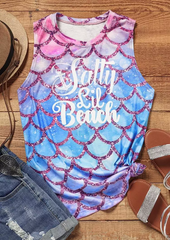Salty Lil Beach Gradient Fish Scales Tank