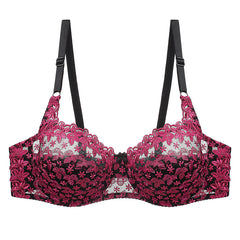 Ultra-thin Cup Sexy Lace Embroidered Bra