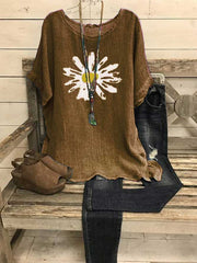 Short Sleeve Printed Crewneck Shirt