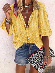 Solid Color Button Up Shirt