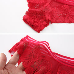 Lace Hollow Waist Breathable Seamless Cotton Panties