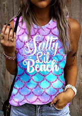 Salty Lil Beach Gradient Fish Scales Tank