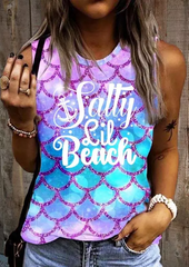 Salty Lil Beach Gradient Fish Scales Tank