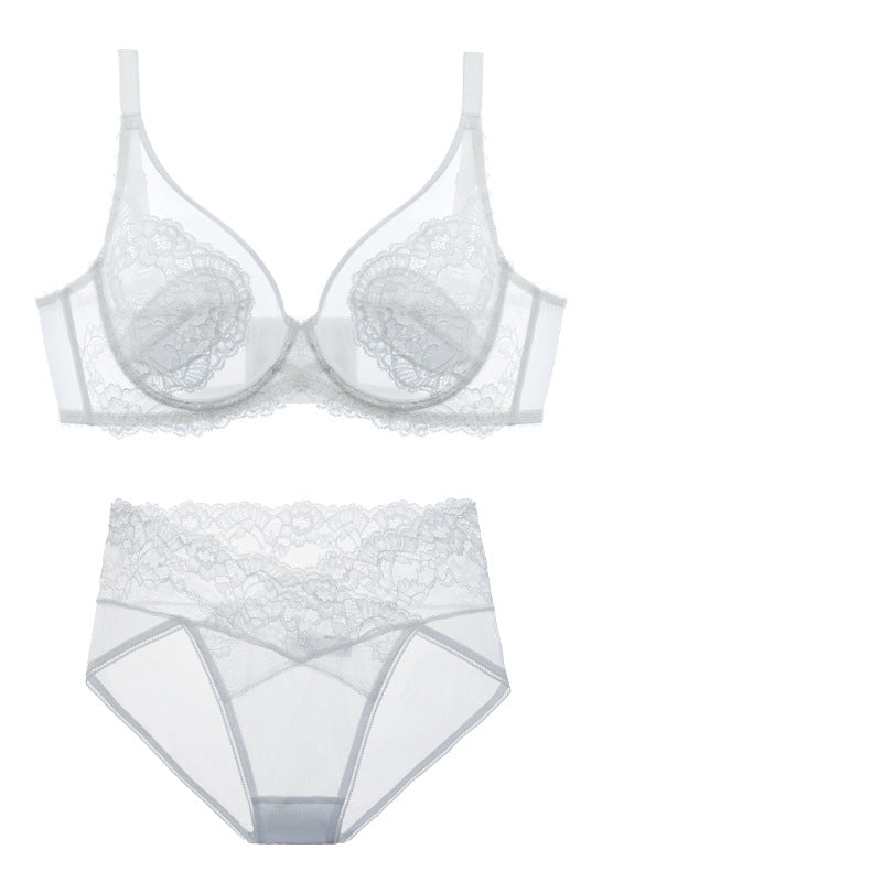 Thin Push-Up Full Cup Anti-Sagging Ultra-Thin Bra Set