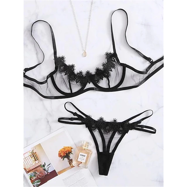 Women's Sexy Bodies Lingerie Set Sets Pure Color