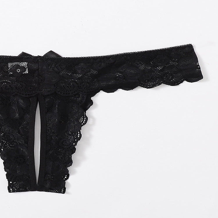 Plus Size Sexy Passion Open Panties Lace Temptation Flirting Sexy Panties