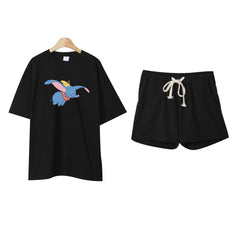 Short-Sleeved T-Shirt And Shorts Fashionable Casual Two-Piece Suit